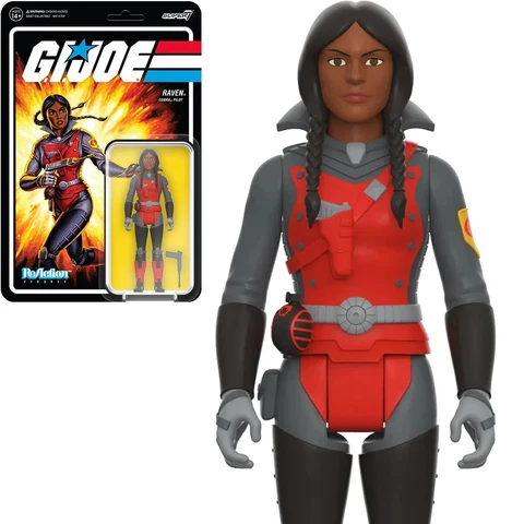 Raven Cobra Pilot G.I. Joe Super7 Reaction Action Figure Cover
