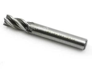 10mm 4 Flute HSS End Milling Mill Edge Slot Cutter Cutting Lathe Router Bit Tool - Picture 1 of 3