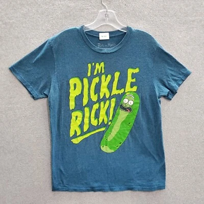 Camiseta Ricky And Morty Hombre Azul Medio I'm Pickle Rick! Camiseta gráfica cuello redondo Foto 1 de 4