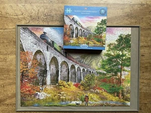 Bellissimo puzzle 1000 pezzi "Crossing Glenfinnan Viaduct", Gibsons - Foto 1 di 19