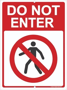 Do Not Enter Schild | Metall - 9x12 | USA - Bild 1 von 5