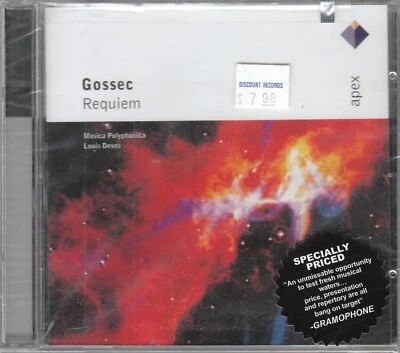 Gossec - Requiem (Missa pro defunctis); Musica Polyphonica/L. Devos  NEW/SEALED - Imagem 1 de 2