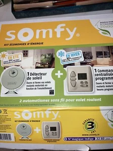 Somfy Kit 1 detecteur de soleil + 1 commande centralisé programmé Jamais utilisé - Foto 1 di 5
