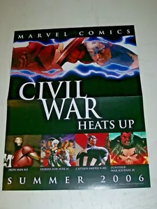 Bürgerkrieg heizt sich auf / Ultimate Alliance Promo Poster 10" x 13" Marvel Sommer 2006 - Bild 1 von 2
