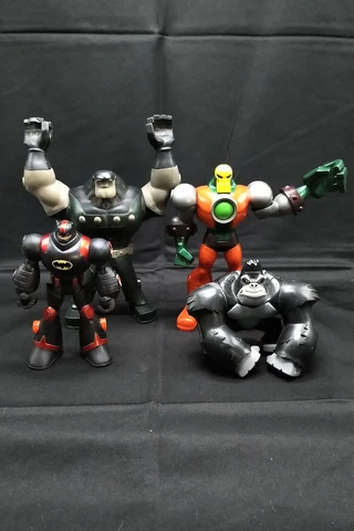 Lot of 4 Brave and the Bold Action Figures Mattel DC Justice League Batman Flash Cover