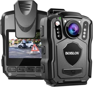 BOBLOV M5 Body Camera 64GB 1440P Police Body Camera 4200MAH 15Hours Recording - Picture 1 of 9
