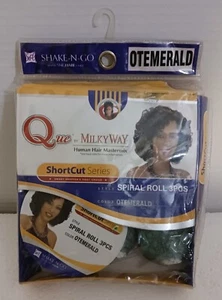 Shake-N-Go Que Milky Way Short Cut Series 3 Piece Spiral Rolls Color OTEMERALD - Picture 1 of 2