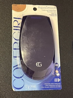 Covergirl AquaSmooth Makeup SPF 15, (760) Classic Tan, .4 oz NOS, Sealed - Image 1 of 2