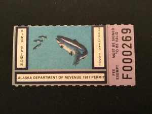 ICOLLECTZONE US Alaska 1981 King Salmon Fishing Stamp  VF NH - Picture 1 of 1