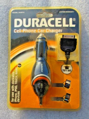 CARGADOR COCHE TELÉFONO CELULAR DURACELL M DU5212 NUEVO EN PAQUETE Foto 1 de 2