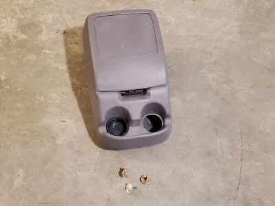 1992 1993 1994 1995 1996 Ford F150 F250 Bronco Center Console Lid Cupholder GRAY - Image 1 of 4