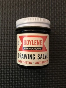Vintage Boylene Anesthetic Brown Salve Amber Colored Jar Commerce Drug Co NY - Picture 1 of 4