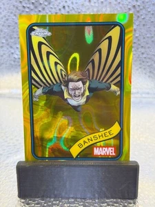 2025 Topps Chrome Marvel | Banshee | Yellow Lava Refractor | #38 - Picture 1 of 4