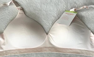 NWT Warners Cloud 9 Super Soft Wireless Lightly Lined Bra, Light Pink, 38B - Picture 1 of 9
