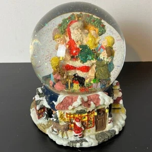 World Bazar Natale Babbo Natale e bambini globo di neve - Foto 1 di 8