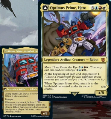 Optimus Prime, Hero TRANSFORMERS Vehicles Commander Deck Magic MTG Ready-to-Play - Image 1 of 4