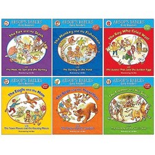 Aesops Fables Easy Readers Collection 6 Books Set By Val Biro (The Fox and the 