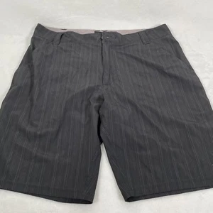 Oakley Shorts Herren 34W schwarz gestreift Logo Chino Golf Golfer sportlich leicht - Bild 1 von 10