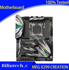 Placa madre PARA MSI MEG X299 CREATION X299 LGA 2066 es compatible con I9-10980XE DDR4 - Imagen 1 de 6