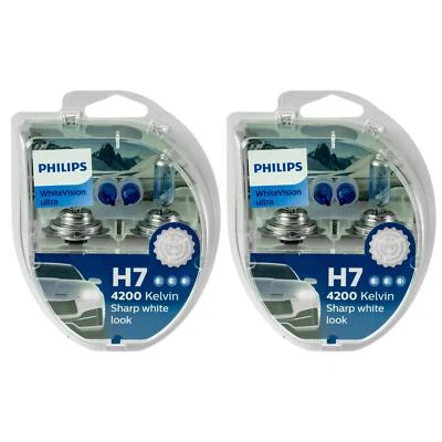 2x Philips WhiteVision ultra DuoBox H7 + W5W 55W 12V Halogen Glühlampen - Bild 1 von 4