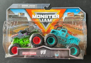 2025 Spin Master Monster Jam 2 Pack Grave Digger VS Whiplash Serie 31 - Bild 1 von 6