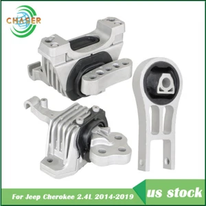 3PCS For Jeep Cherokee 2.4L 2014-2019 Engine Motor Mounts & Transmission Mount - Picture 1 of 9