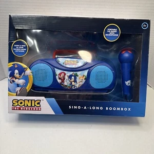 Sonic The Hedgehog Sing a Long Karaoke Ghettoblaster Radio Mikrofon Spielzeug - Bild 1 von 5