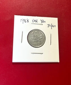 1988 ONE YEN JAPAN COIN - NICE WORLD COIN !!! - Picture 1 of 2