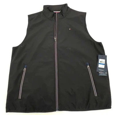 Tommy Hilfiger Hombre Negro Resistente al Agua Cremallera Completa Simulado Cuello Chaleco Talla XL NUEVO CON ETIQUETAS Foto 1 de 4