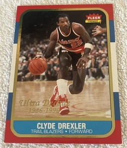1996-97 Fleer Clyde Drexler Decade of Excellence #1 Portland Trailblazers HOF - Picture 1 of 4