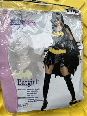 Batgirl Batman Deluxe Costume DC Comics Secret Wishes Costume  Size Xtra Small - Image 1 of 4