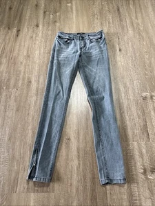 VTG Abbey Dawn By Avril Lavigne Y2K Skinny Jeans Girls 3 Rock Star Pants Silver - Picture 1 of 10
