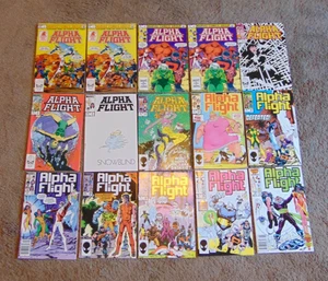 Alpha Flight Comic Book Lot 1 2 3 4 6 14 22 26 27 28 33 36 37 Marvel - Picture 1 of 2
