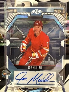 2025 Leaf Metal Hockey - Joe Mullen - Blue Refractor Auto #d /10 TZ - Picture 1 of 2