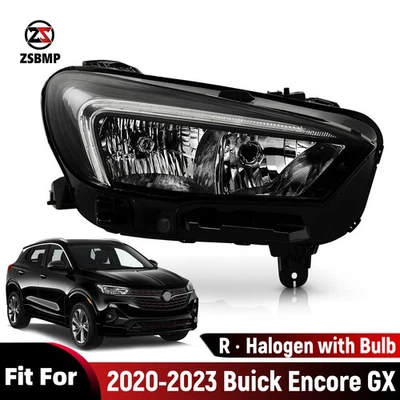 Headlight For 2020-2023 Buick Encore GX Halogen Type w/ LED DRL Passenger Side Foto 1 de 4