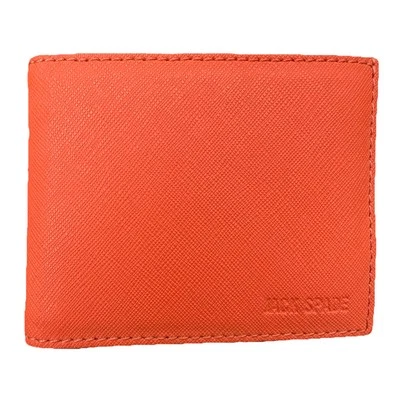 Jack Spade New York Orange Wesson Leather Bifold Pocket Wallet Bill Holder MINT - Image 1 of 4