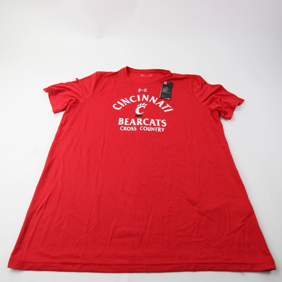 Camisa Cincinnati Bearcats Under Armour HeatGear Manga Corta Para Hombre Roja Nueva Foto 1 de 1