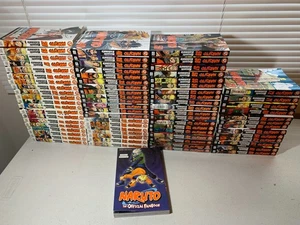 Naruto Manga Complete Set English (Volumes 1-72) Plus Fanbook! Some Books Sealed - Picture 1 of 9