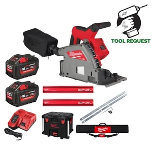 Milwaukee M18FPS55 18v 55mm Plunge Saw With 2 x12ah Batt, Charger and Guide Rail - Picture 1 of 4