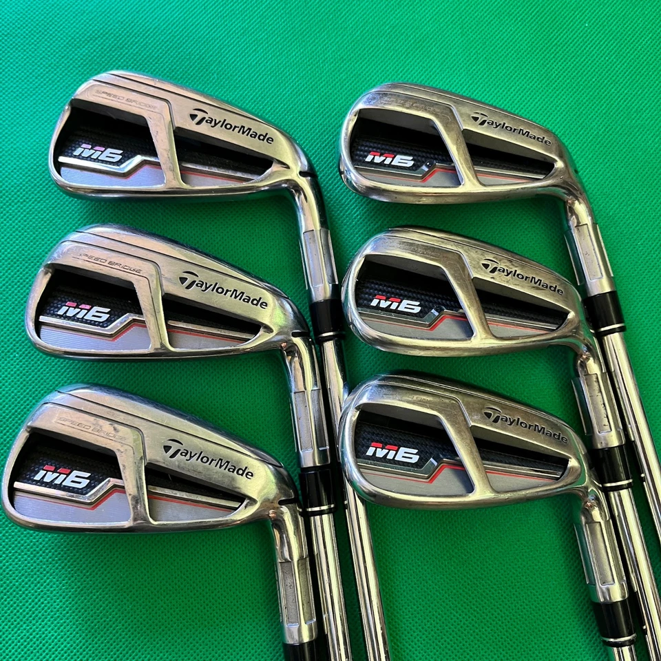 TaylorMade M6 Iron Set 6pcs 5-Pw Flex S Stiff REAX 85 JP Golf Clubs - Image 1 of 4