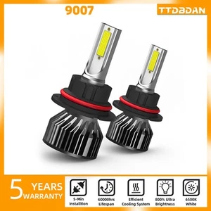 9007/HB5 LED Headlight Bulbs Kit High/Low Beam Super Bright 6000K Cold White - Picture 1 of 10