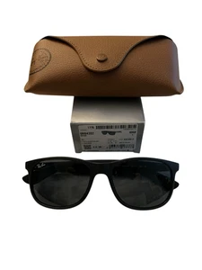Ray-Ban ANDY Sunglasses black matte black dark green lenses RB4202 NEW IN BOX - Picture 1 of 2