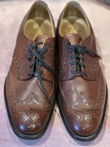 Joseph Cheaney Brogues UK 8.5 – Handcrafted in England – Pebble Grain Leather - Picture 1 of 8