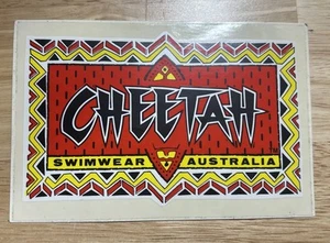 Vintage 80er Jahre Gepard Bademode Sticker Australien - Bild 1 von 5