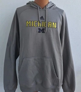 Adidas Climawarm Hoodie Herren XL Michigan Wolverines NCAA grau - Bild 1 von 7