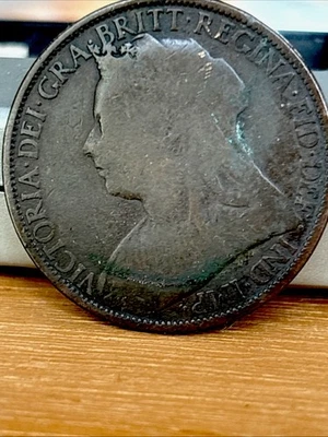 1896 Great Britain  One Penny Queen Victoria In Fair Condition - Image 1 of 2