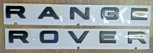 Range Rover Vogue Sport Matte Grey  Bonnet Badges Front Or Rear L322 L405 L320 - Picture 1 of 1