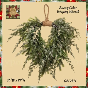 Corona de cedro para llorar invernal - Imagen 1 de 6