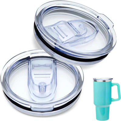 XZESH 2 Pcs 40oz Tumbler Lid Replacement Compatible Cup Cover BPA Free