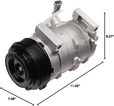 Compresor de aire acondicionado para Chevrolet Silverado 1500 2500 HD 3500 HD 2003-2010 Foto 1 de 4